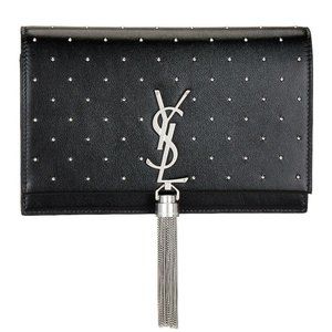 Saint Laurent Kate Small Tassel Studded Leather Crossbody